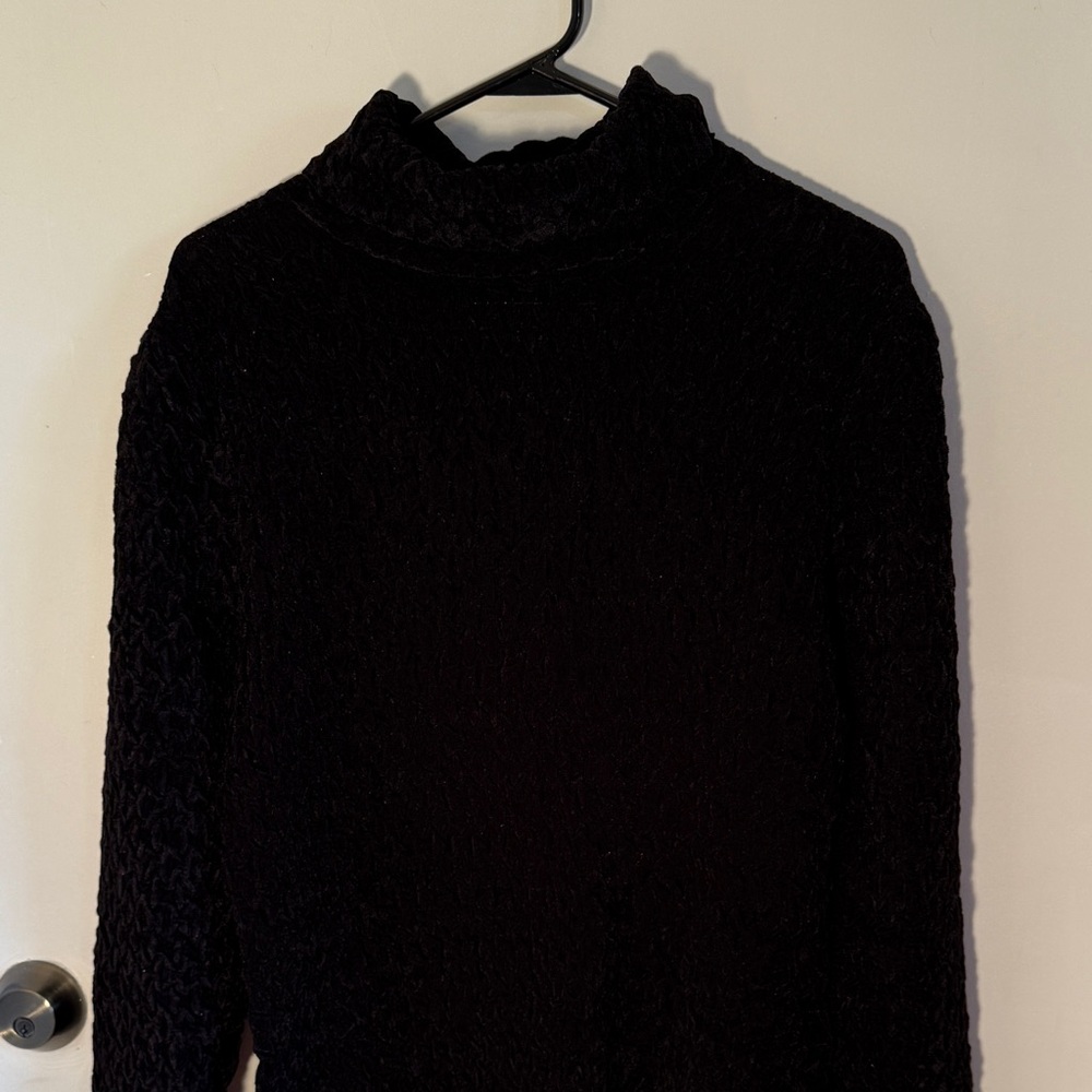 Cache Luxe Black Women's Turtleneck